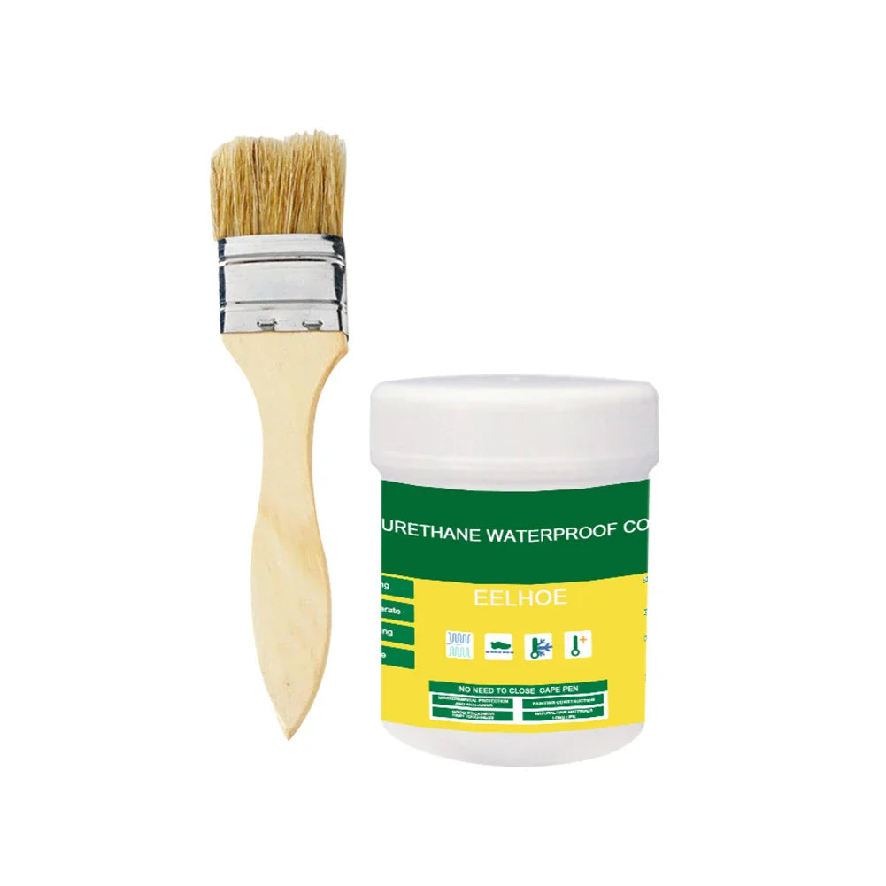Rynx | 300g Waterproof Coating Sealant - Transparent Invisible Paste Glue with Brush, Adhesive Repair for Home Roof and Bathroom