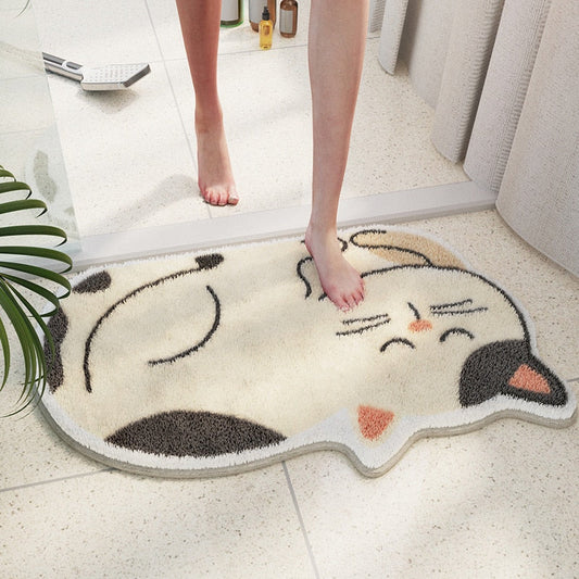 Rynx | Plush Doormat Cat Shape Rug