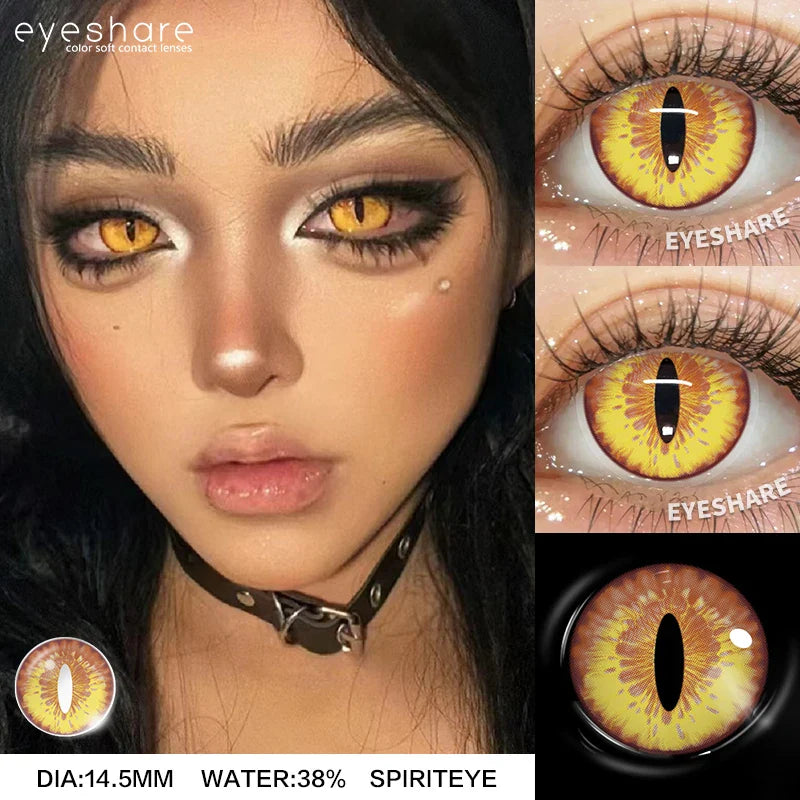 Rynx | 1 Pair Halloween Colored Contact Lenses for Cosplay White Contact Anime Colored Eye Lenses Annual Vampire Red Contact Lens