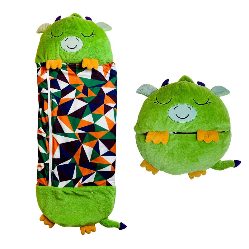 RYNX | Plush Toy And Sleeping Bag In One For Warm, Safe Nights Dragons are mythical creatures that appear in many cultures and legends. They are often depicted as large, winged reptiles that can breathe fire. In Western mythology, dragons are often considered evil beings, while they are seen as