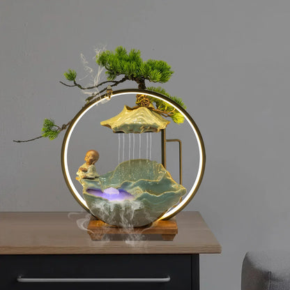 Rynx | Waterfall Fortune LED Incense Burner Zen Decor