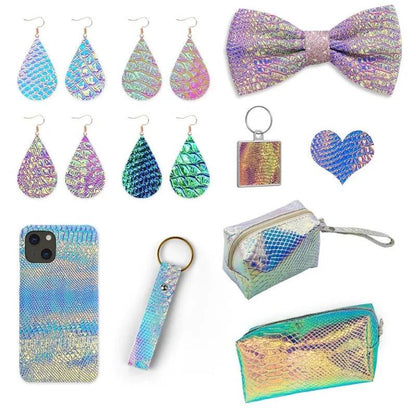 Rynx | Iridescent Dragon Scale Leather for enchanting DIY creations
