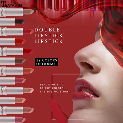 Rynx | Long lasting velvet matte lipstick double-ended lip gloss non-sticky cup lip gloss tint plumper waterproof lipstick makeup