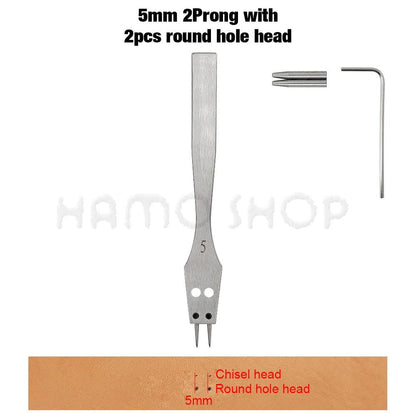 Rynx | Premium Replaceable Round Chisel Tool Set for Leatherworking