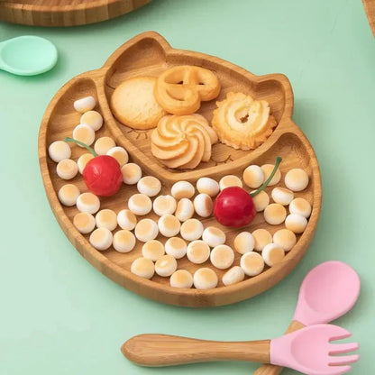 Rynx | Kids Dish Set with Suction Cup Bottom - EcoFeast