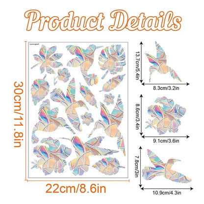 Rynx | PVC Rainbow Suncatcher Window Stickers | Cat Butterfly Prism Glass Wall Decal | Home Kids Bedroom Decoration