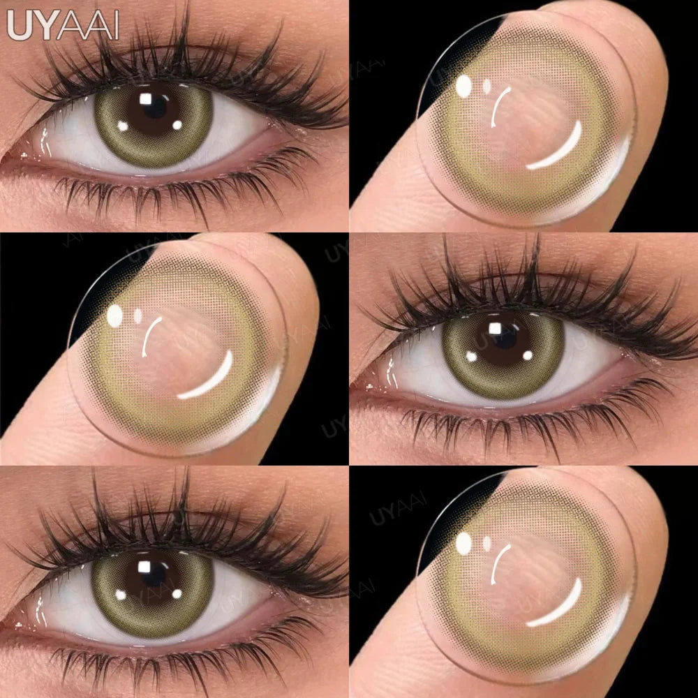 Rynx | 1 Pair Multi Contacts for Women y2k Korean Style Fashion Eye Lenses Blue Eye Color Contact Lens Purple Lenses Gray Natural Lens