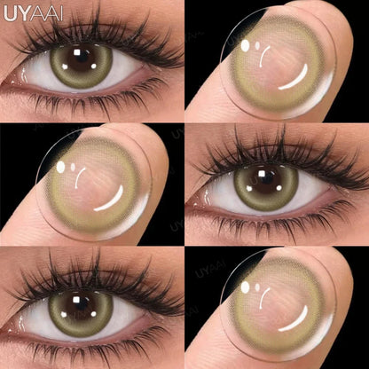 Rynx | 1 Pair Multi Contacts for Women y2k Korean Style Fashion Eye Lenses Blue Eye Color Contact Lens Purple Lenses Gray Natural Lens