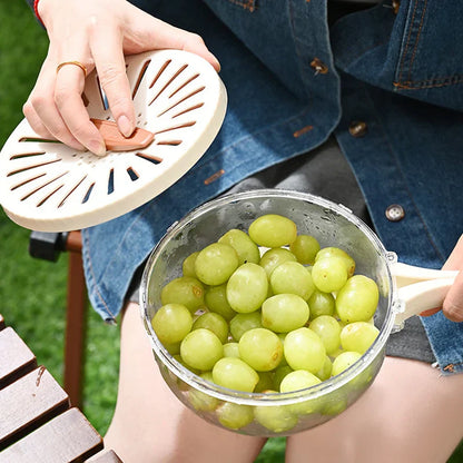Rynx | Space Saving Vegetable Fruit Drainer Basket