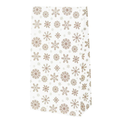 Rynx 10 pieces kraft paper candy cookie bags Santa snowman Christmas gift packaging bags Xmas Navidad New Year party decoration supplies