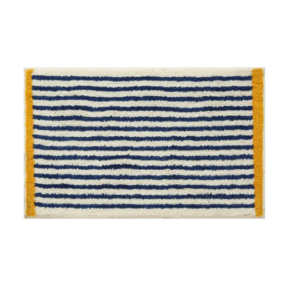 Rynx | Tufting Blue Stripes Bathroom Mat Bath Mat Long Living Room Rug Nightstand Rug Soft Bedroom Floor Tidy Pad Aesthetic Home Decor