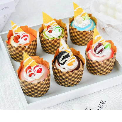 Rynx | Playful Set of 6 Colorful PU Foam Cake Magnets for Creative Home Styling and Photography