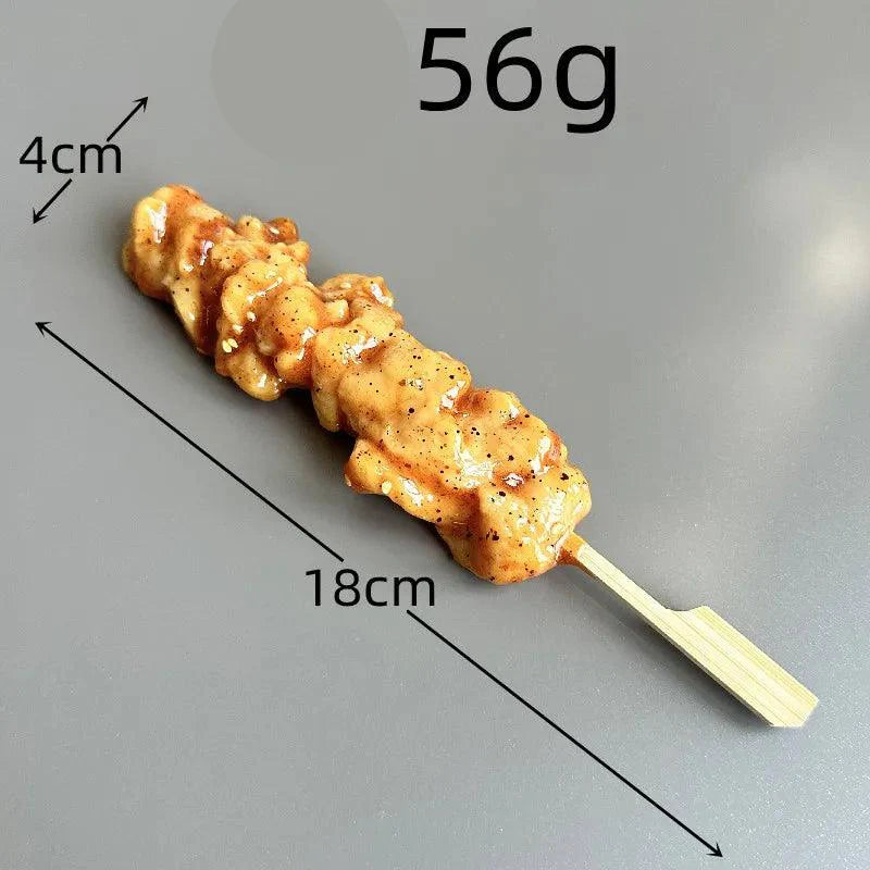 Rynx | Japanese BBQ Skewer Simulation Model - Fake Food Display Prop for Kitchen and Night Market