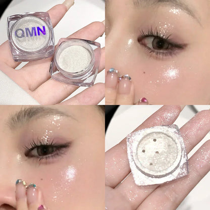 Rynx | Monochrome Diamond Eyeshadow Fairy Highlighter Powder Face Body Shimmer Contour Shade Illuminator for Women Glitter Makeup