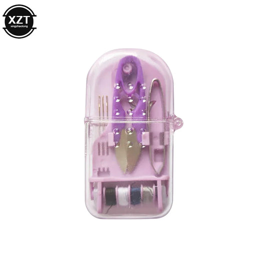 Rynx | Mini Portable Travel Sewing Kit - Complete Embroidery and Stitching Set with Needles, Thread, Thimble and Storage Box for DIY Crafts