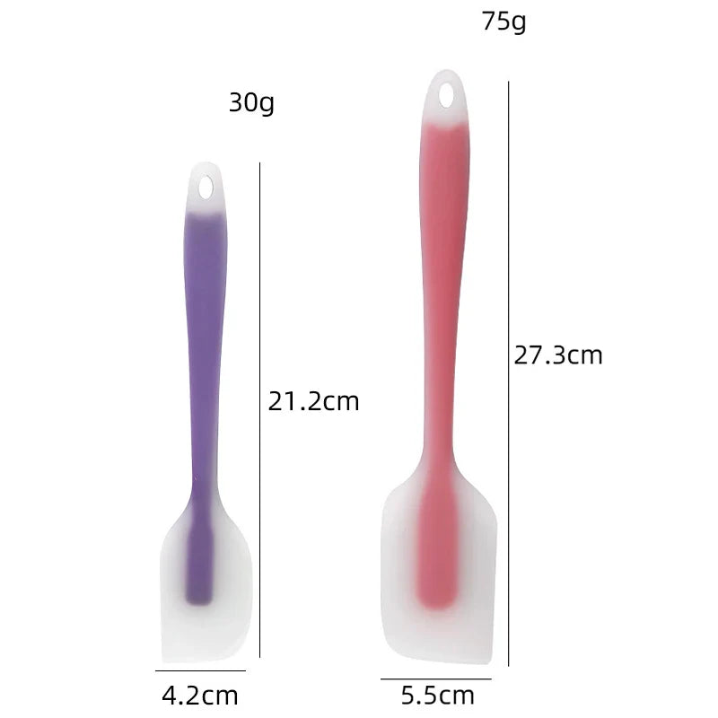 Rynx | Translucent Silicone Cake Scraper: Non-Stick Cream Spatula for Kitchen Cooking - Pastry Mold Brush Tool Baking Accessories