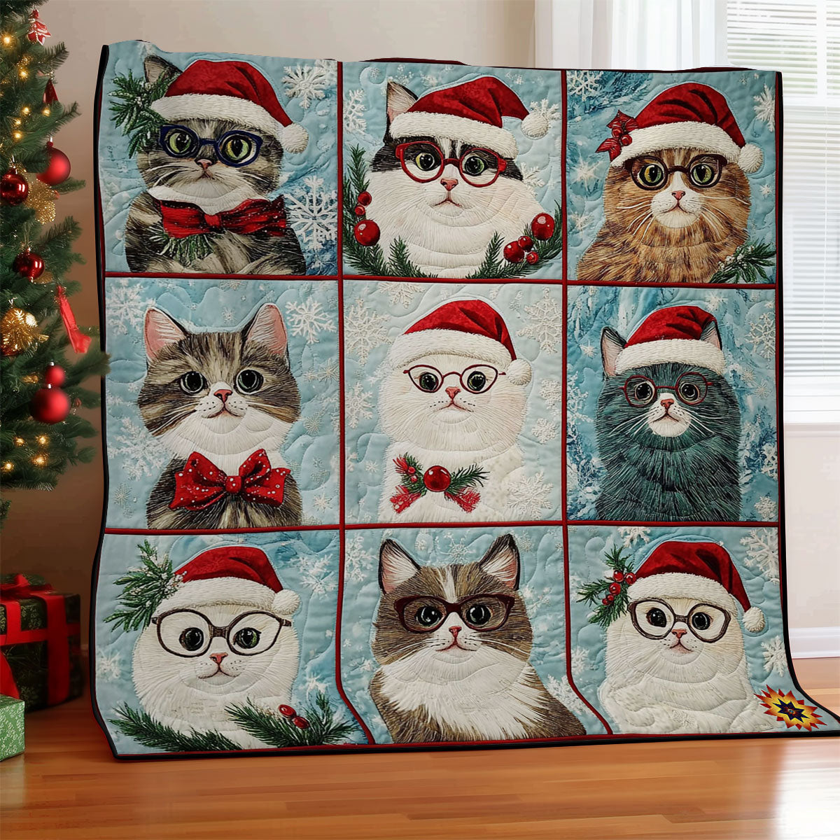 Rynx | Santa Cat Quilted Blanket