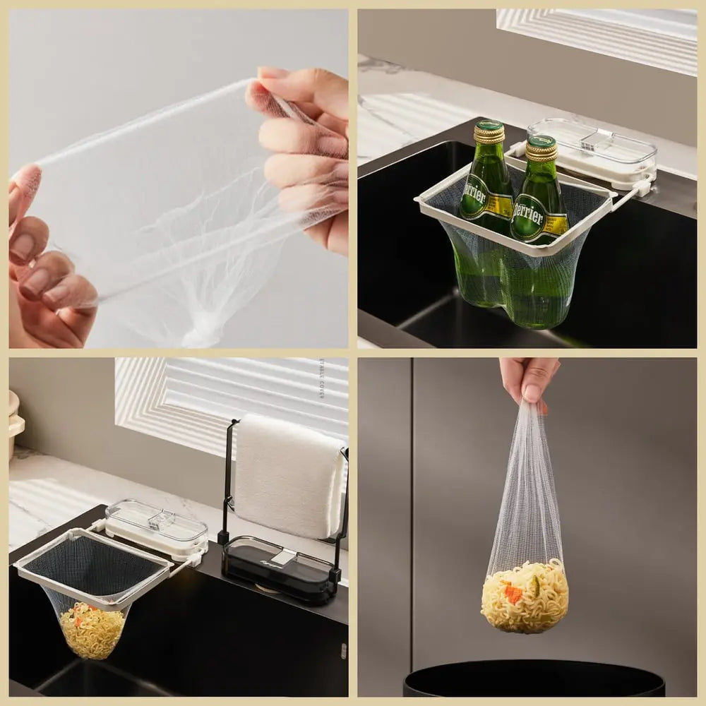 Rynx | Suction cup drain strainer with 50 filter bags