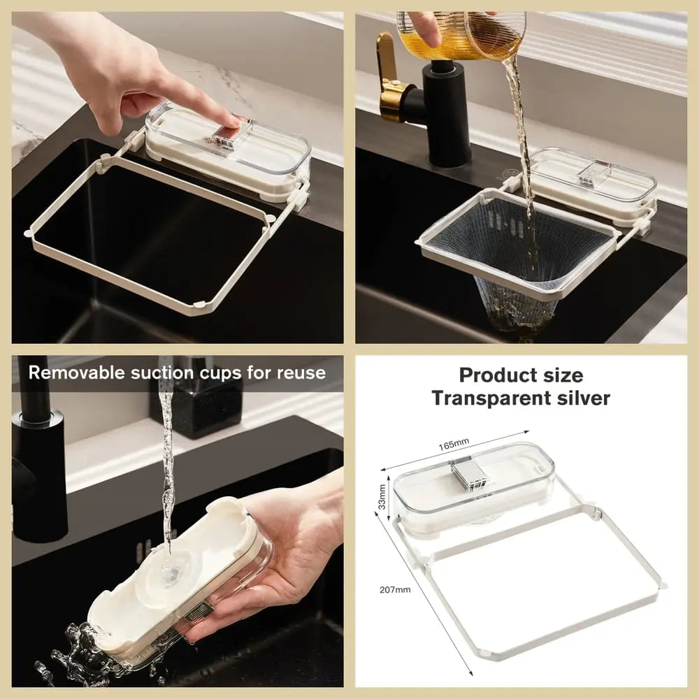 Rynx | Suction cup drain strainer with 50 filter bags