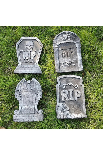 Rynx | Skull RIP Garden Tombstone