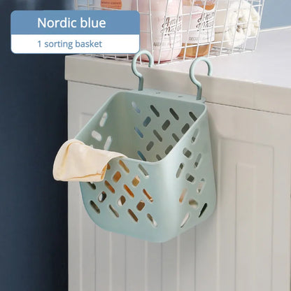 Rynx | Space-Saving Wall-Mounted Folding Laundry Basket - Your Household Laundry and Bathroom Organizer