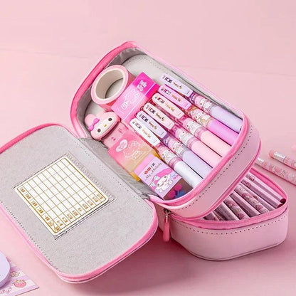 Rynx | Kuromi & Cinnamoroll Anime-inspired pencil case - Stylish and functional stationery organizer