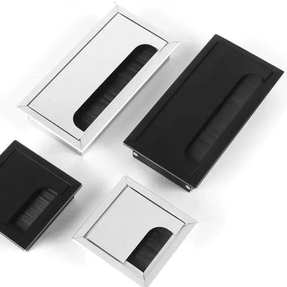 Rynx | Slim Rotatable Aluminum Table Cable Management Grommet with Flip-Top Access
