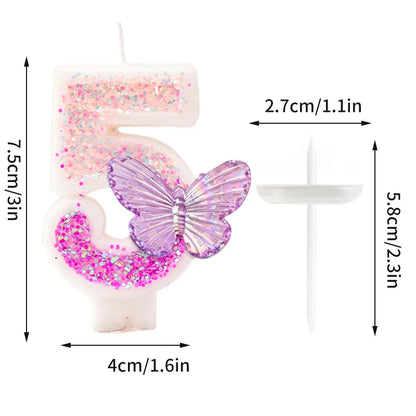 Rynx | Crown Number Candles for Birthdays – Digital 0-9 Cake Decoration with Ocean Starfish and Seashells Cake Topper for Anniversary and Special Days