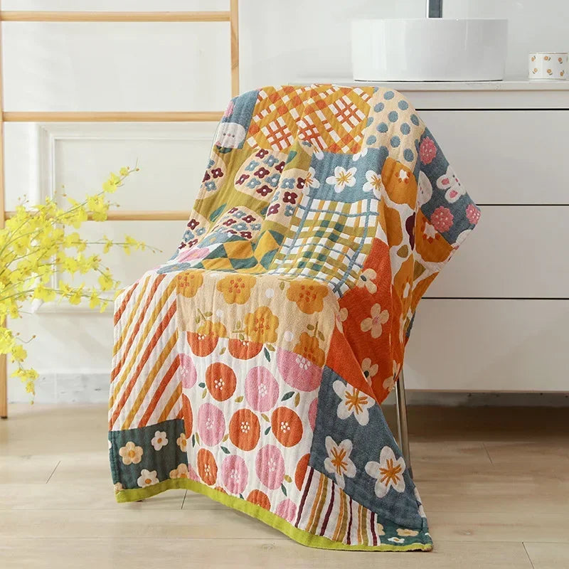 Rynx | botanical print blanket