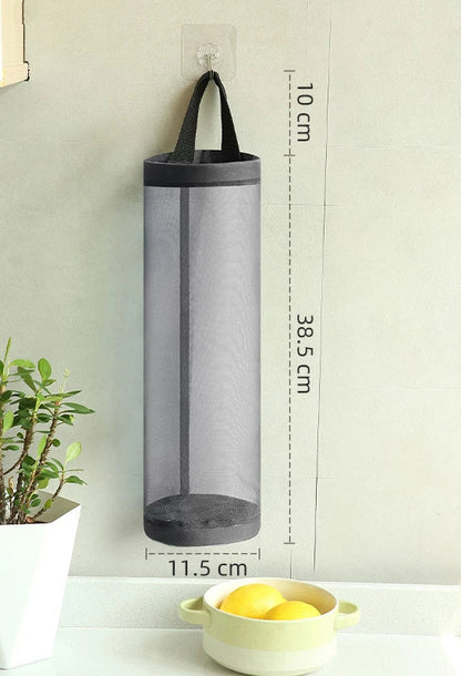 Rynx | Wall-Mounted Kitchen Grocery Bag Dispenser - Plastic Bag Holder and Organizer for Home, Ideal for Trash and Garbage Bag Storage