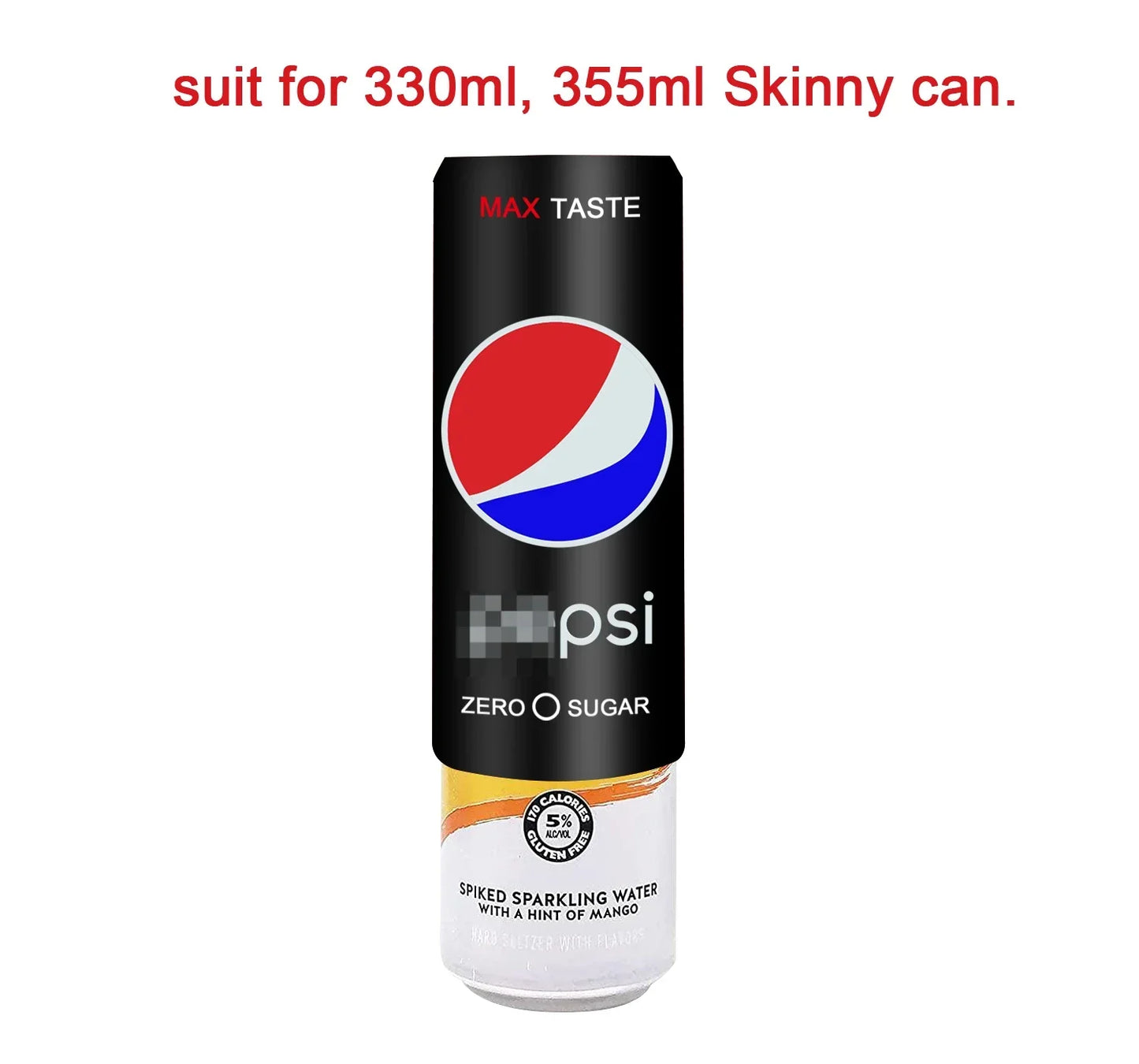 Rynx | Silicone Beer Can Cover: Hide-a-Beer Bottle Sleeve for 330ml to 500ml Cans - Perfect for Golf, Basketball, Park, and Beach