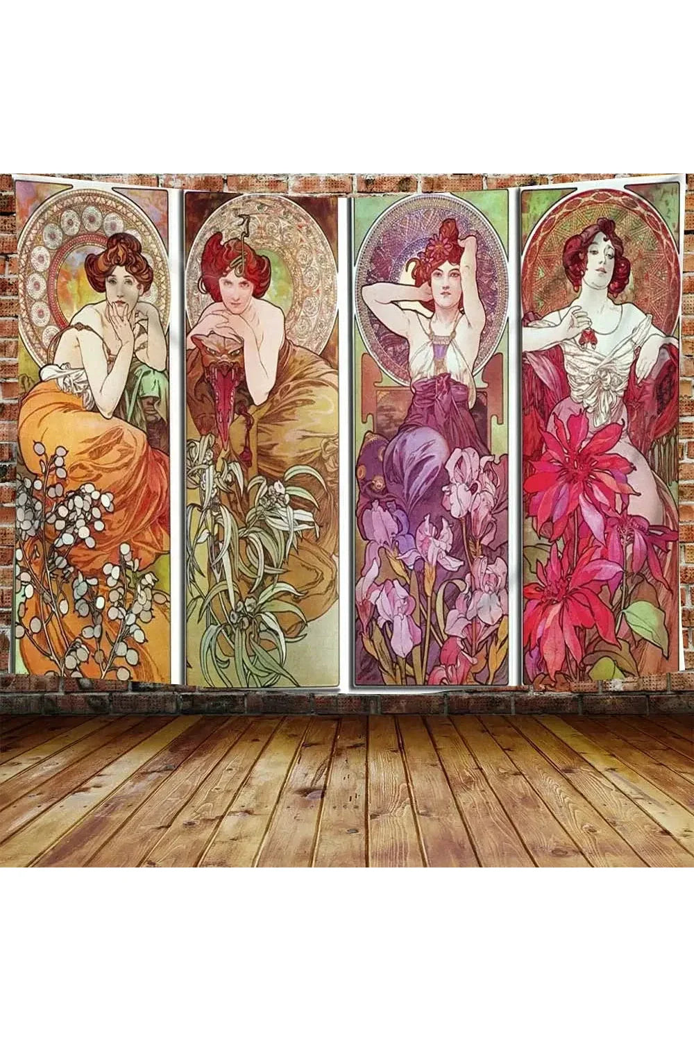 Rynx | Nouveau Flower Goddess Tapestry