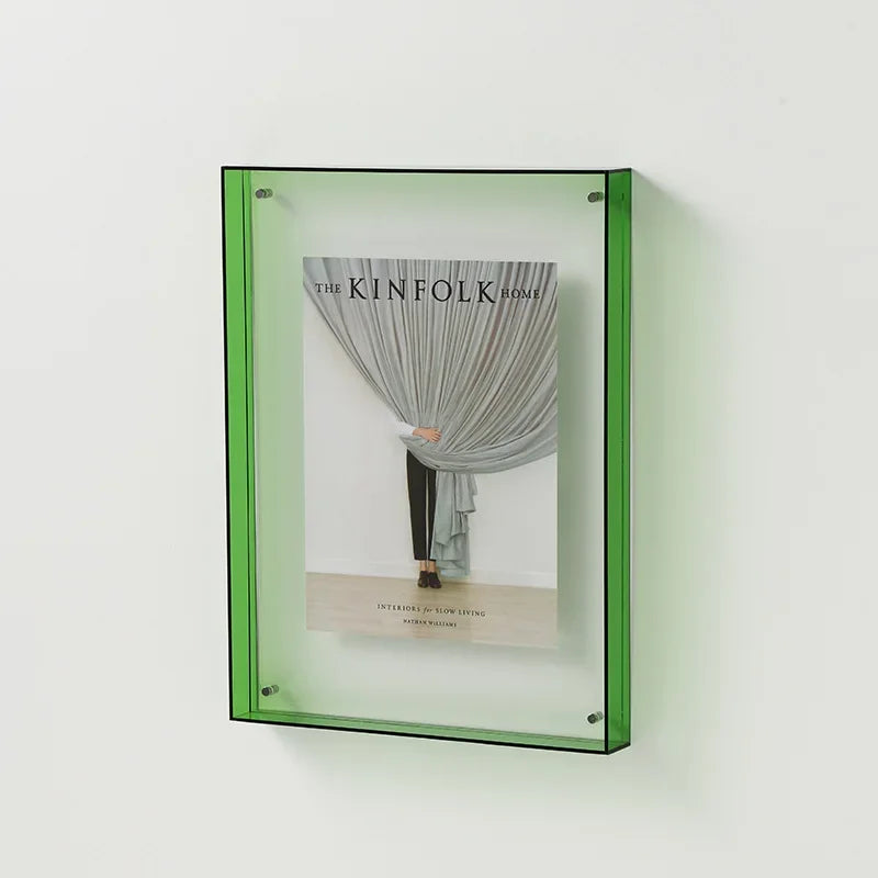 Rynx | FrameLuxe Double-Sided Acrylic Photo Frame | Transparent & Modern | Magnetic | Ideal for Home & Office
