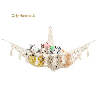 Rynx | Stylish Boho Filled Animal Storage Hammock - Modern Toy Organizer