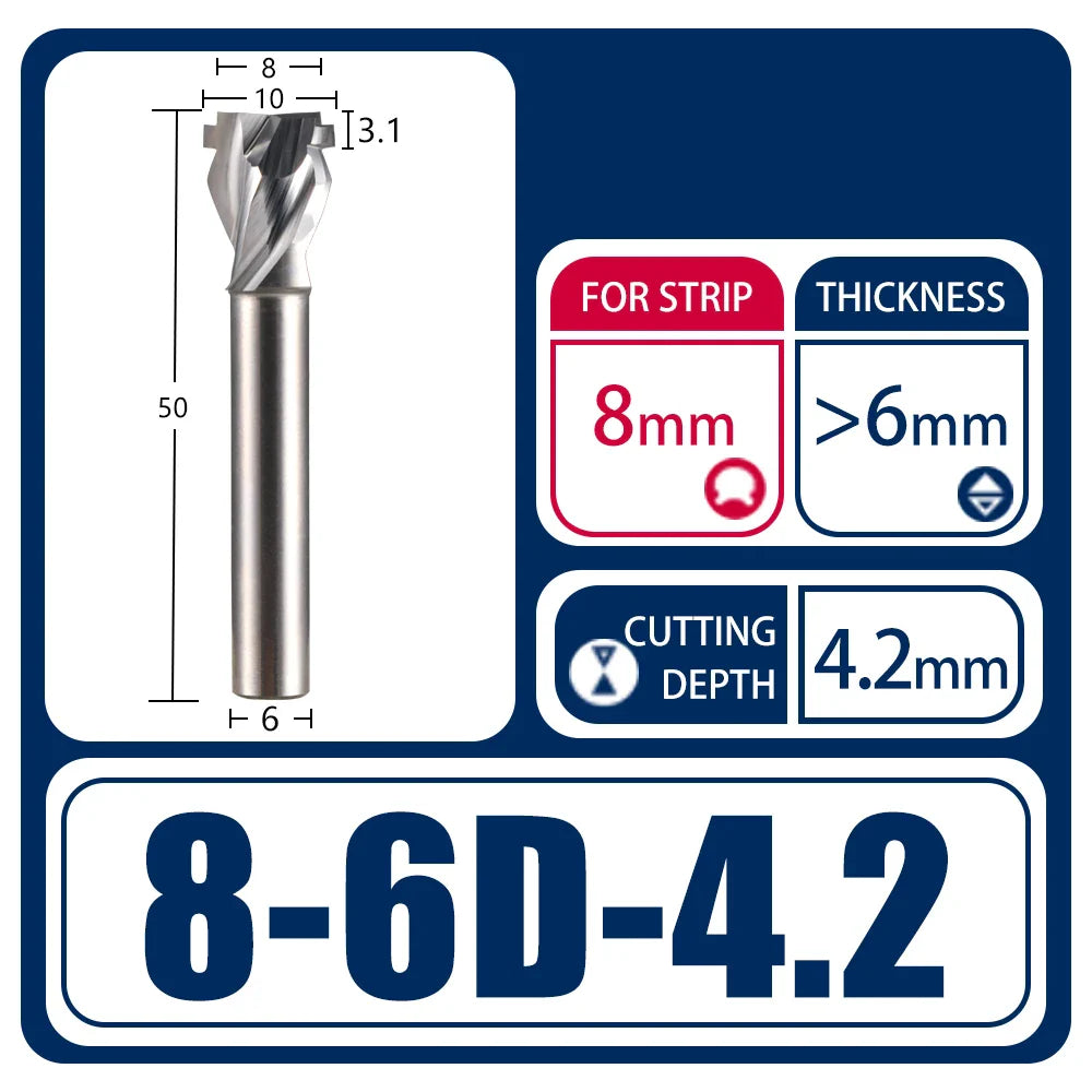 Rynx | 1pcs Neon Light Stripe Milling Cutter - Flexible Silicone LED Slotting Tool for Polystyrene Foam, Acrylic Engraving
