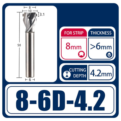 Rynx | 1pcs Neon Light Stripe Milling Cutter - Flexible Silicone LED Slotting Tool for Polystyrene Foam, Acrylic Engraving