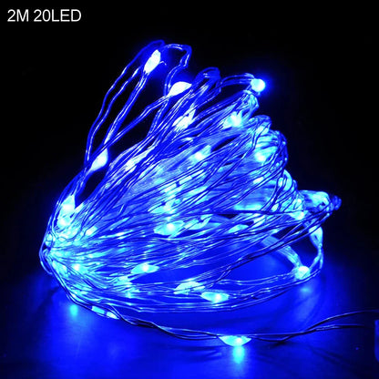 Rynx | 2M 20LED Santa Snowflake LED String Lights Christmas Decoration For Home Xmas Tree Ornament 2024 Christmas Kids Gift New Year