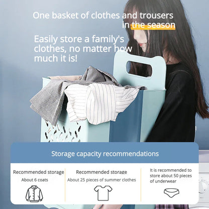 Rynx | Space-Saving Wall-Mounted Folding Laundry Basket - Your Household Laundry and Bathroom Organizer