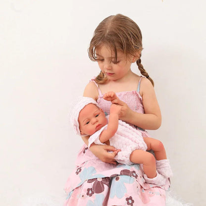 Rynx | 16-Inch Life-Like Reborn Baby Girl Doll - Realistic Full Vinyl Body with Outfit, Ideal for Gifts and Collectors