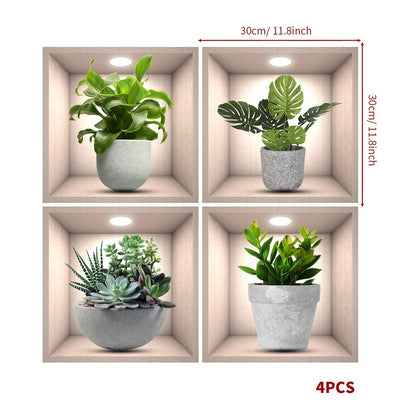 Rynx | Wall Decorative Potted Plant Stickers