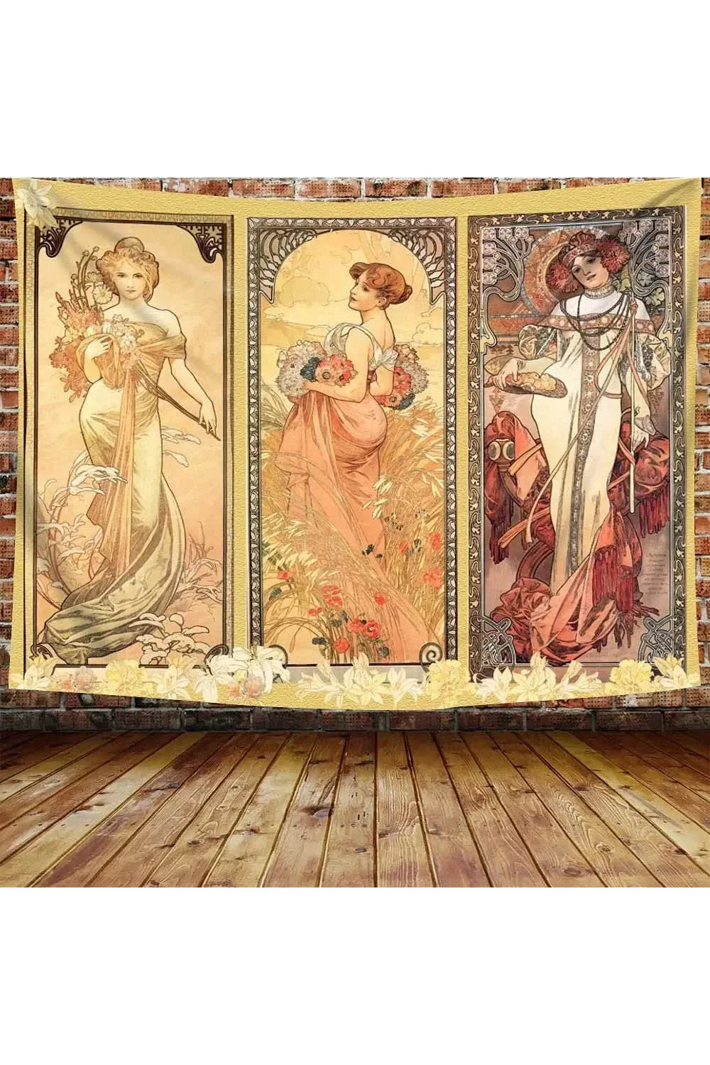 Rynx | Nouveau Flower Goddess Tapestry