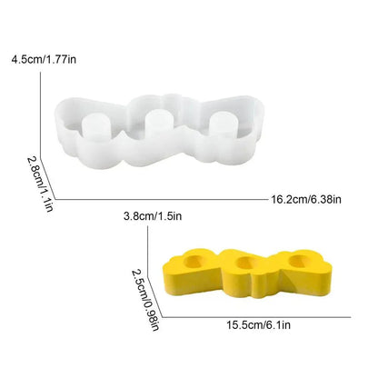 Rynx | 3D Silicone Candle Holder Mold for DIY Resin Craft - Versatile Bowl for Candles, Chocolates, and More