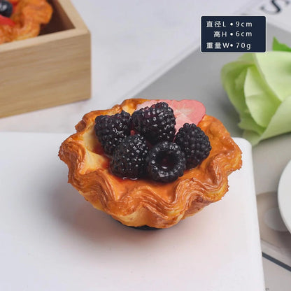 Rynx | Realistic Faux Fruit Cake Model for Home Decor and Photography - 1 pc. FCYY-MIX2