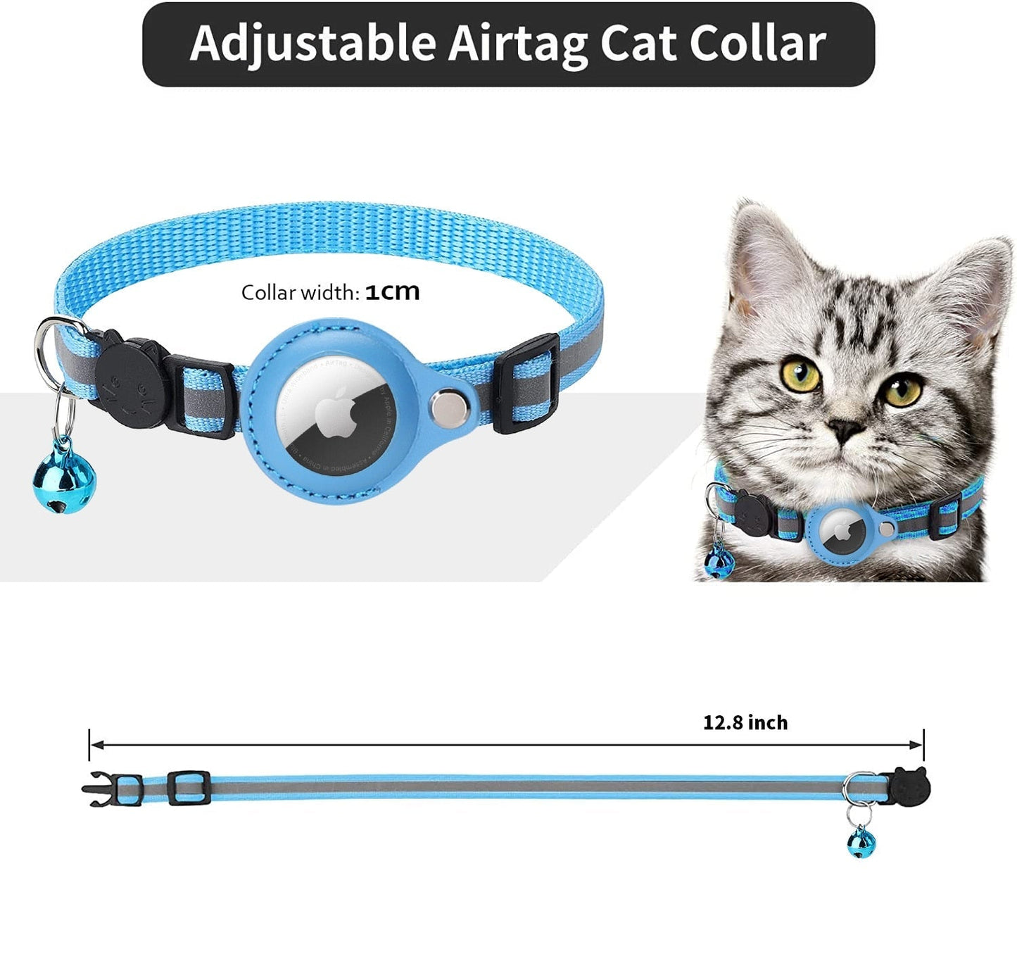RYNX | Airtag Cat Tracking Collar - GPS Finder & Anti-Loss