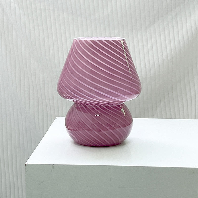 Rynx | LED Desk Lamp in Mushroom Shape made of Glass