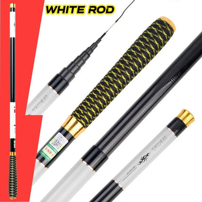 Rynx | Premium Carbon Fiber Telescopic Fishing Rod for Freshwater Adventures - Adjustable Lengths from 2.7 to 7.2 Meters