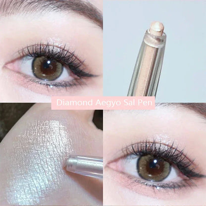 Rynx | Diamond Eyes Pencil Aegyo-sal Shiny Glitter Eyeshadow Pen Eyeliner Pearl Matte Highlight Pen Brightening Silk Worms Makeup Tool