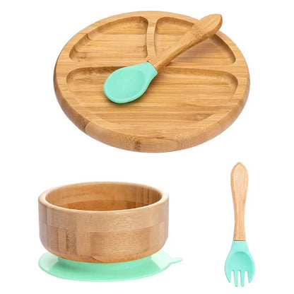 Rynx | Kids Dish Set with Suction Cup Bottom - EcoFeast