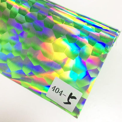 Rynx | Iridescent football pattern PVC jelly vinyl fabric - Ideal for creative projects