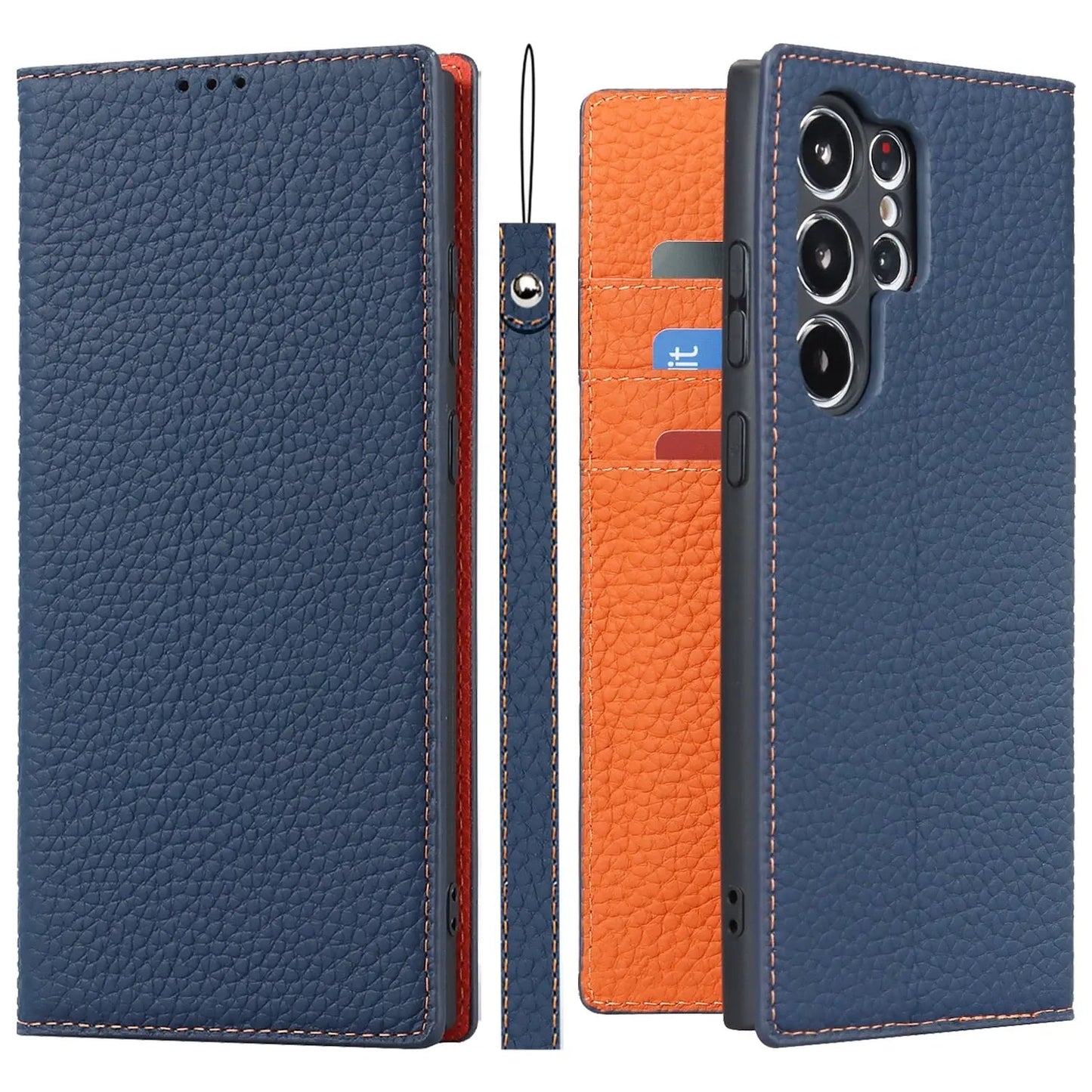 RYNX | Genuine Leather Wallet Case For Samsung Galaxy S23 Ultra